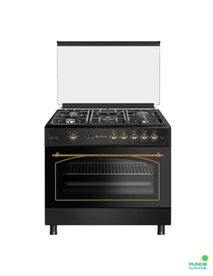 Cocina De Gas Butano 90 Cm Rustica Negra | CONA90BRN